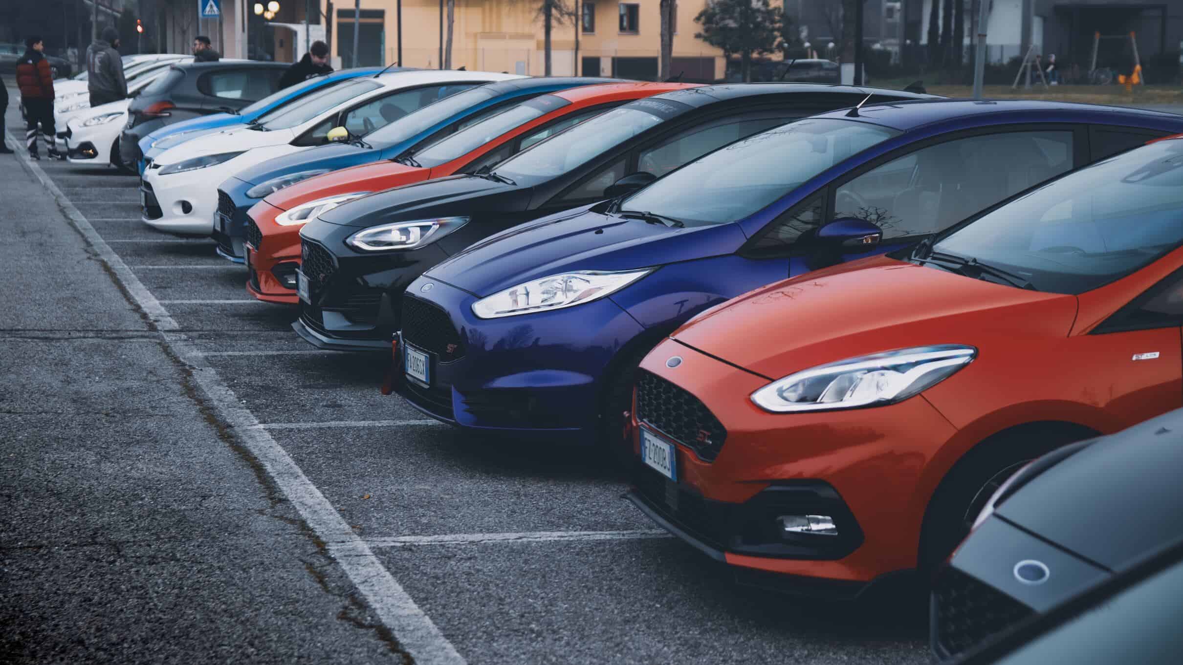 Ford Fiesta lineup - A collection of colorful and versatile hatchbacks.

