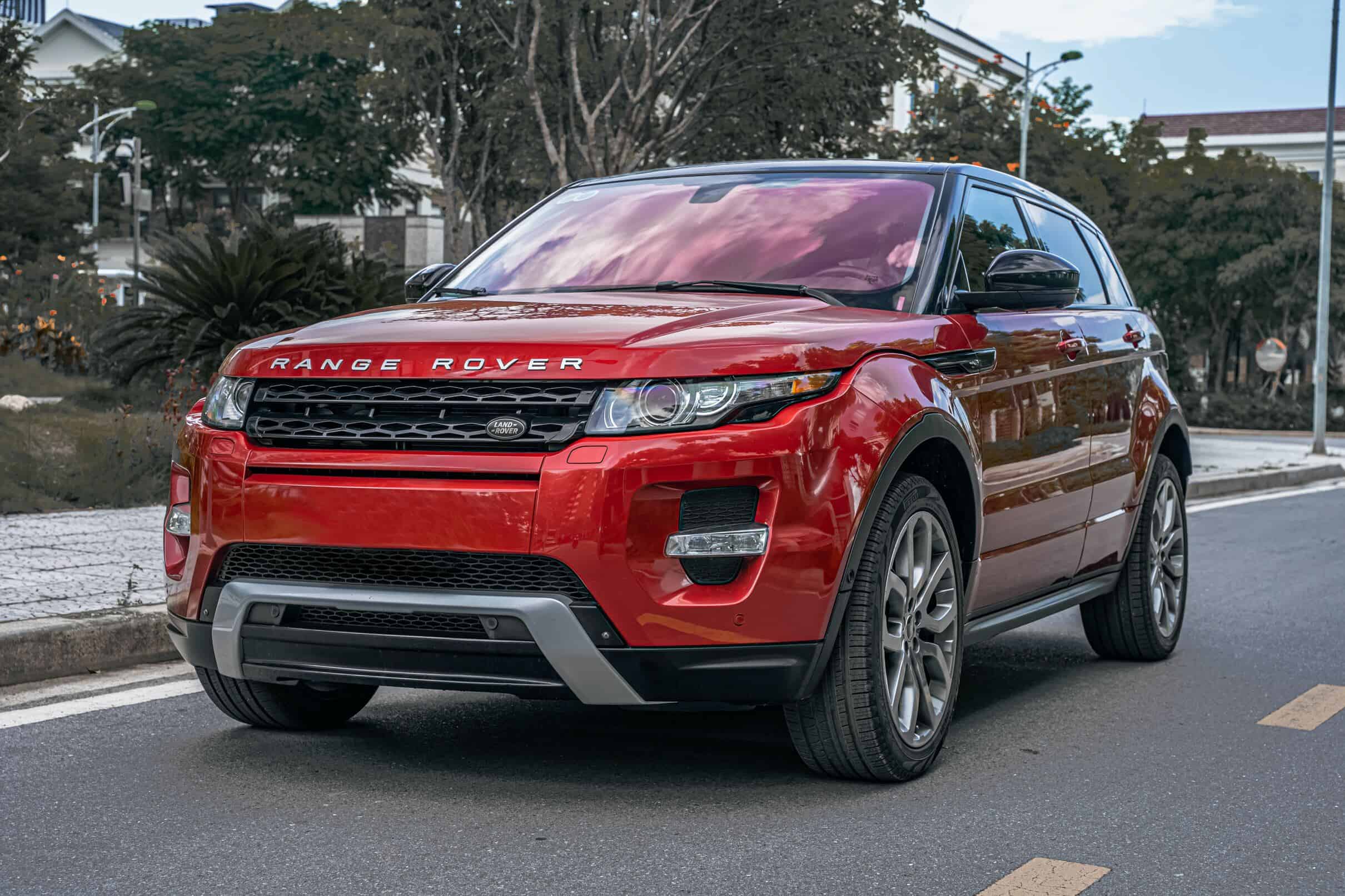 Red Range Rover Evoque - Luxury Compact SUV in Striking Red