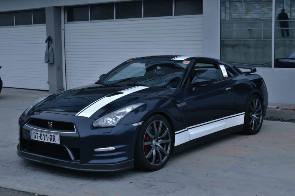 Nissan GT-R Supercar in a dramatic setting
