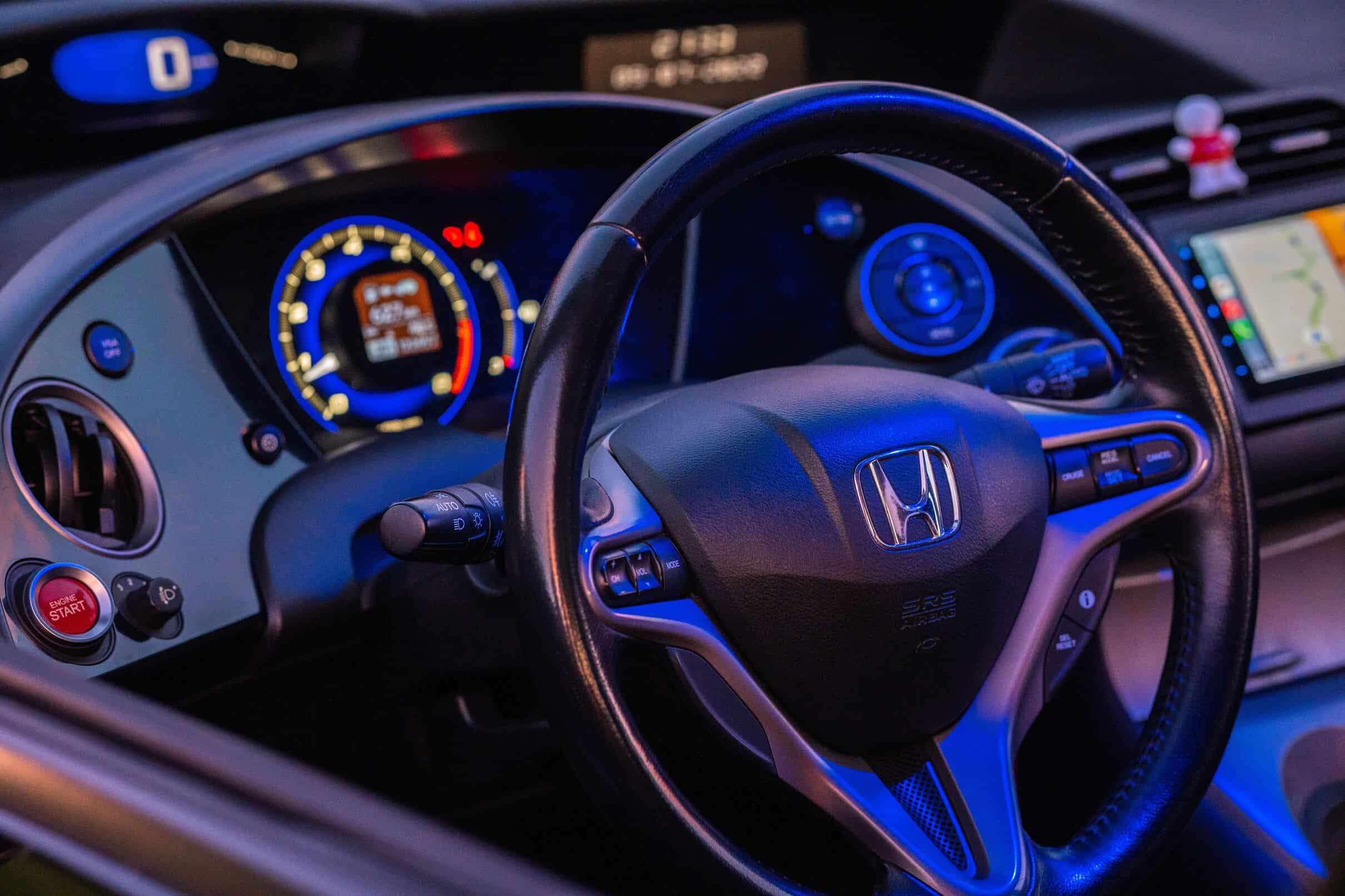 Grey Honda Civic Interior