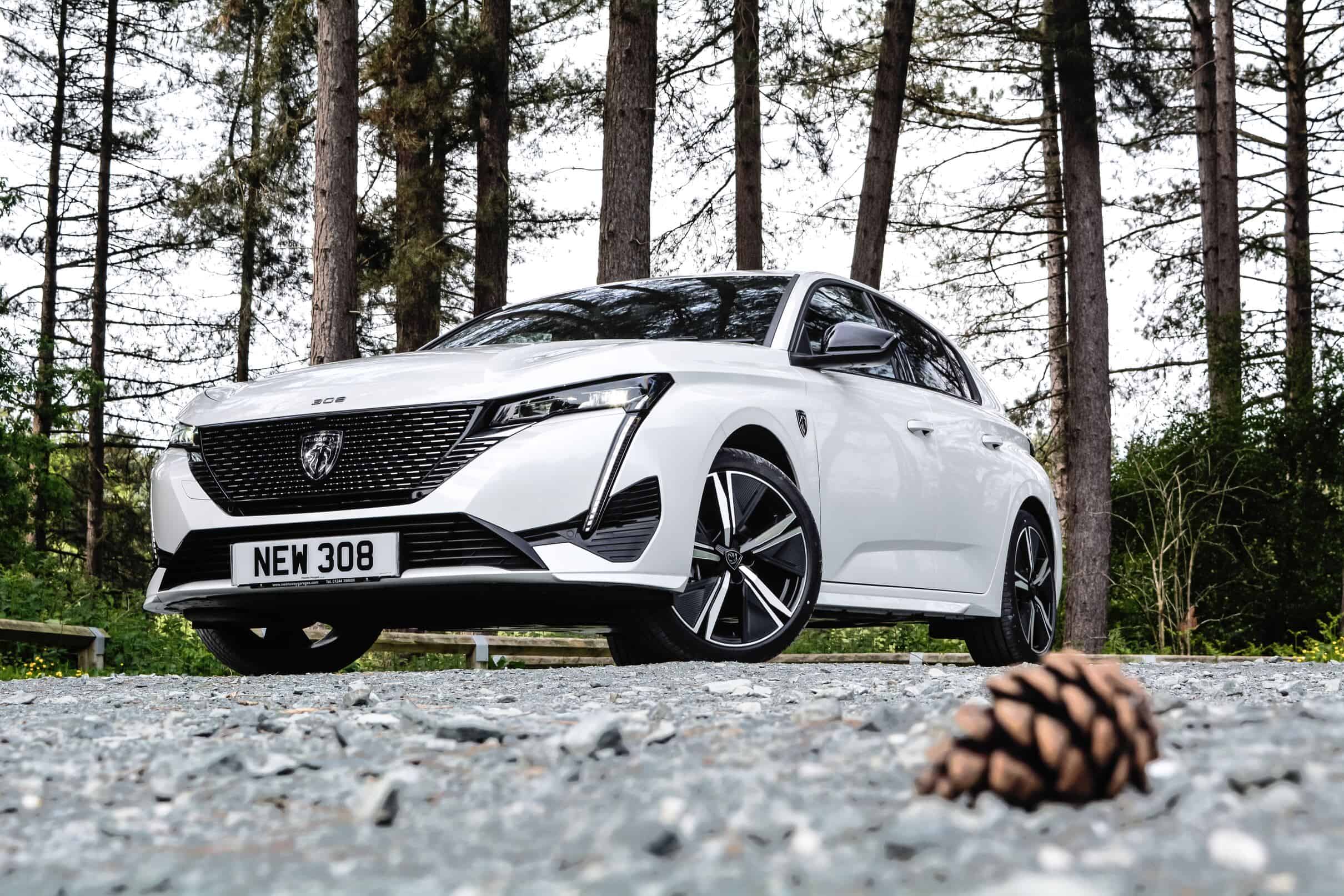 White Peugeot 208 - A Sleek Subcompact Car